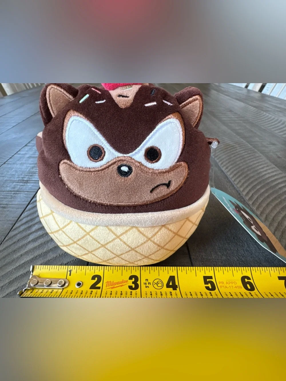 Sonic the Hedgehog Shadow Ice Cream Plush - Squishmallows Toy (NWT)